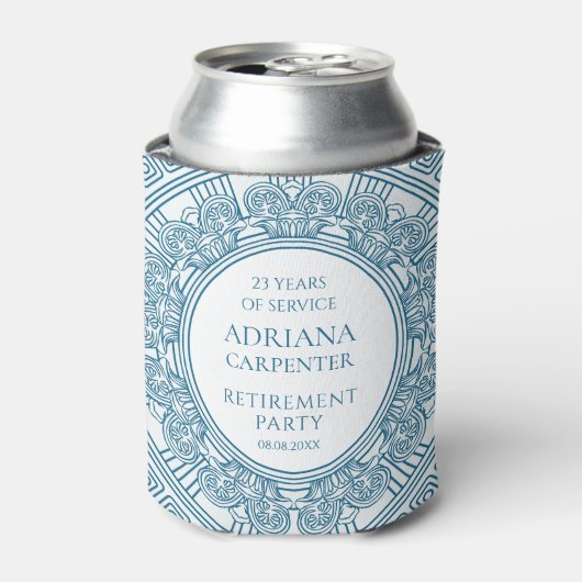 Elegant Afscheidsfeestje Blikjeskoeler (Blikje Voorkant)