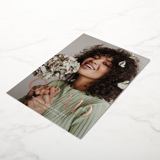 Elegant AFSTUDEERDER Afstuderen Aankondiging (Gedraaid)