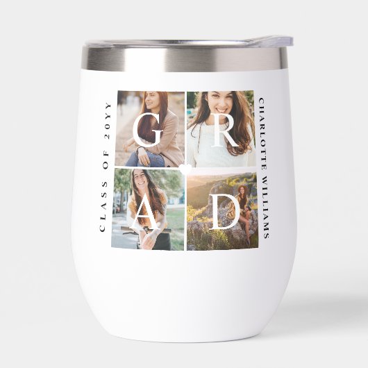 Elegant Afstudeerder Afstuderen fotocollageherinne (Links)