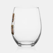 Elegant Afstudeerder Afstuderen fotocollageherinne Wijnglas Zonder Voet (Links)