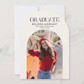 Elegant Afstudeerder Foto 2025 College Graduation  Kaart (Voorkant)