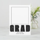 Elegant AFSTUDEERDER Klasse van 2025 afstuderen fo Kaart (Staand voorkant)