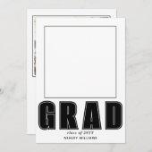 Elegant AFSTUDEERDER Klasse van 2025 afstuderen fo Kaart (Voorkant / Achterkant)