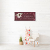 Elegant Afstudeerder Pet & Tassel Foto Afstudeerfe Spandoek (Insitu)