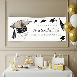 Elegant Afstudeerder Pet & Tassel Foto Afstudeerfe Spandoek
