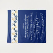 Elegant Afstudeerfeest Design Wandkleed (Voorkant (horizontaal))