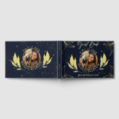 Elegant afstudeerfeest Navy Gold Gastenboek (Volledig)