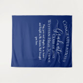 Elegant Afstudeerfeest ontwerp Wandkleed (Voorkant (horizontaal))