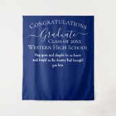 Elegant Afstudeerfeest ontwerp Wandkleed (Voorkant)