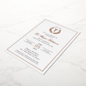 Elegant afstudeerfeest van de medische school folie uitnodiging (Gedraaid)