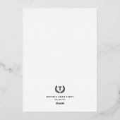 Elegant afstudeerfeest van de medische school folie uitnodiging (Achterkant)