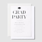 Elegant afstudeerfeest vellum uitnodigingen (Offset)