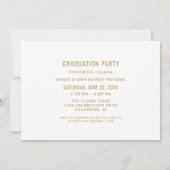 Elegant Afstudeerfoto Scriptie Goud Kaart (Achterkant)