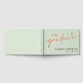 Elegant afstudeerscript afstudeerhoed licht salieg gastenboek (Volledig)