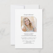 Elegant Afstuderen 2022 Moderne Foto Afstudeerder  (Achterkant)