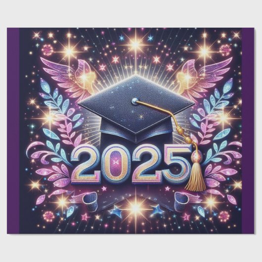 Elegant Afstuderen 2025 Cadeaupapier (Vlak)