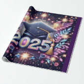Elegant Afstuderen 2025 Cadeaupapier (Uitgerold)