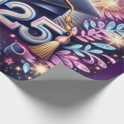 Elegant Afstuderen 2025 Cadeaupapier (Hoek)