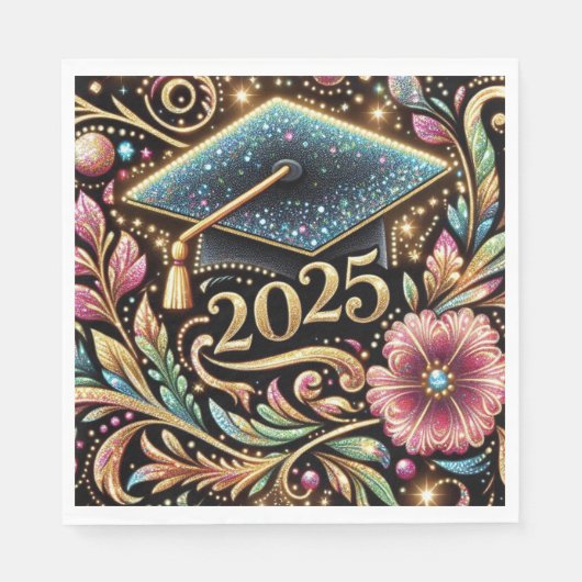 Elegant Afstuderen 2025 Design 2 Servet (Voorkant)