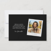 Elegant Afstuderen 2025 Foto Afstudeerder Bedankkaart (Achterkant)