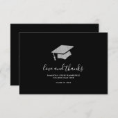 Elegant Afstuderen 2025 Foto Afstudeerder Bedankkaart (Voorkant / Achterkant)