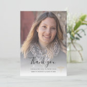 Elegant Afstuderen 2025 Nurse Pinning Bedankkaart (Staand voorkant)