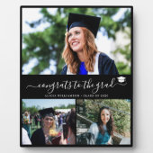 Elegant afstuderen 3 fotocollage afstuderen zwart fotoplaat (Voorkant)