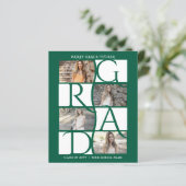 Elegant Afstuderen 5-foto donkergroen Afstuderen (Staand voorkant)