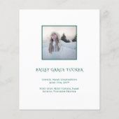 Elegant Afstuderen 5-foto donkergroen Afstuderen (Achterkant)