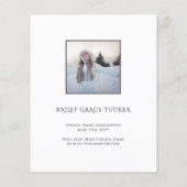 Elegant Afstuderen 5-foto zwart-wit Afstuderen (Achterkant)