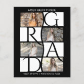 Elegant Afstuderen 5-foto zwart-wit Afstuderen (Voorkant)