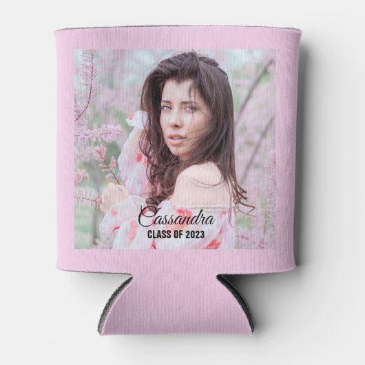 Elegant Afstuderen aangepaste foto Blikjeskoeler (Voorkant)