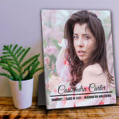 Elegant Afstuderen aangepaste foto Fotoplaat