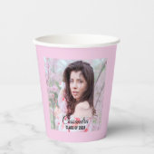 Elegant Afstuderen aangepaste foto Papieren Bekers (Voorkant)