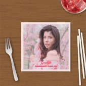 Elegant Afstuderen aangepaste foto Servet