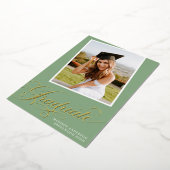 Elegant Afstuderen | Aankondiging Afstuderen Folie (Gedraaid)