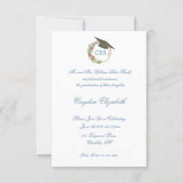 Elegant Afstuderen Aankondiging en Party Invites