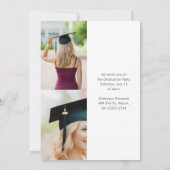 Elegant Afstuderen Aankondiging Meerdere Foto's (Achterkant)