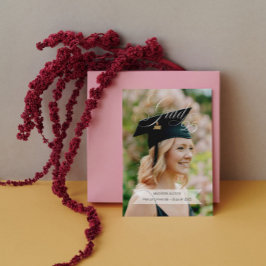 Elegant Afstuderen Aankondiging Meerdere Foto's