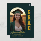 Elegant Afstuderen Aankondiging Uitnodiging Kaart (Voorkant / Achterkant)