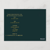 Elegant Afstuderen Aankondiging Uitnodiging Kaart (Achterkant)