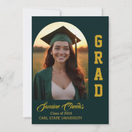 Elegant Afstuderen Aankondiging Uitnodiging Kaart