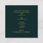 Elegant Afstuderen Aankondiging Uitnodiging Kaart (Achterkant)