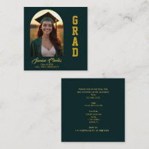 Elegant Afstuderen Aankondiging Uitnodiging Kaart