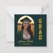 Elegant Afstuderen Aankondiging Uitnodiging Kaart (Voorkant)