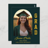 Elegant Afstuderen Aankondiging Uitnodiging Kaart (Voorkant / Achterkant)