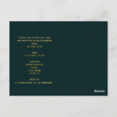 Elegant Afstuderen Aankondiging Uitnodiging Kaart (Achterkant)