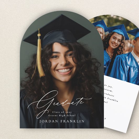 Elegant Afstuderen Aankondiging van het Afstuderen