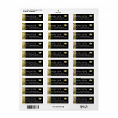 Elegant Afstuderen Afgestudeerde naam Etiket (Full Sheet)