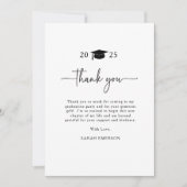 Elegant Afstuderen Bedankkaart (Voorkant)